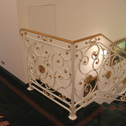 Wrought iron railings - 19th century villa