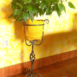 A forged flower stand