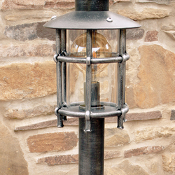 A wrought iron standard lamp Classic/T - a garden lamp