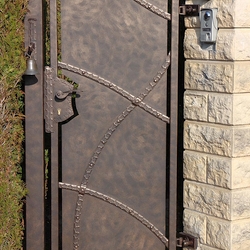 A wrought iron gate - privacy as art