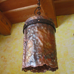Hand-forged lamp