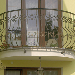 A curved railing - balcony