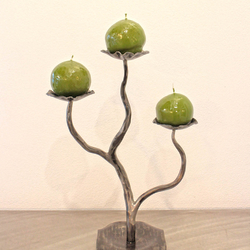 Modern wrought-iron candleholder suitable as a gift for any occasion