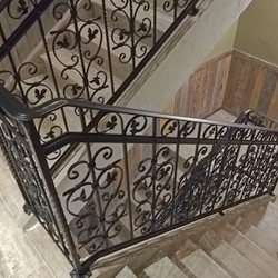High quality interior railings in the renovated pension Berg located near the center of Bratislava  