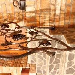 Luxury railing in the wine cellar - hand-forged railing from UKOVMI