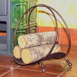 A firewood rack