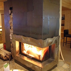 Fiery passion - wrought iron fireplace Srdiečko Hotel