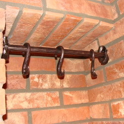 A wrought iron hanger with country style design - wrought iron furniture