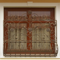 High quality decorative grilles by UKOVMI on the windows for a family house    
